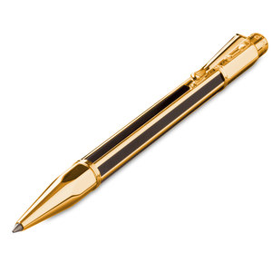 Caran d'Ache Varius Chinablack ballpoint pen gold