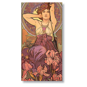 Slim Paperblanks Mucha Amethyst Address Book - 1